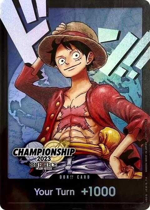 DON!! Card (Monkey.D.Luffy) (2023 World Championship Finals) [One Piece Promotion Cards] | Deep Dive Games St. Marys