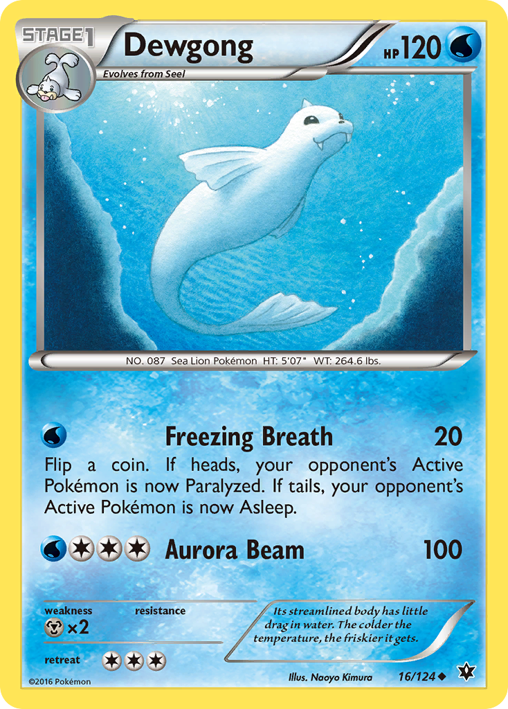 Dewgong (16/124) [XY: Fates Collide] | Deep Dive Games St. Marys