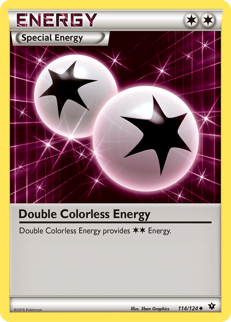 Double Colorless Energy (114/124) [XY: Fates Collide] | Deep Dive Games St. Marys