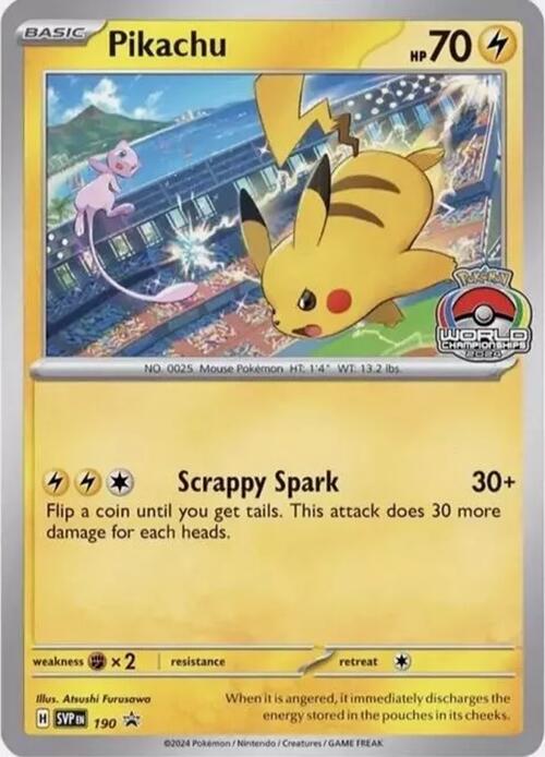 Pikachu (190) [Scarlet & Violet: Black Star Promos] | Deep Dive Games St. Marys