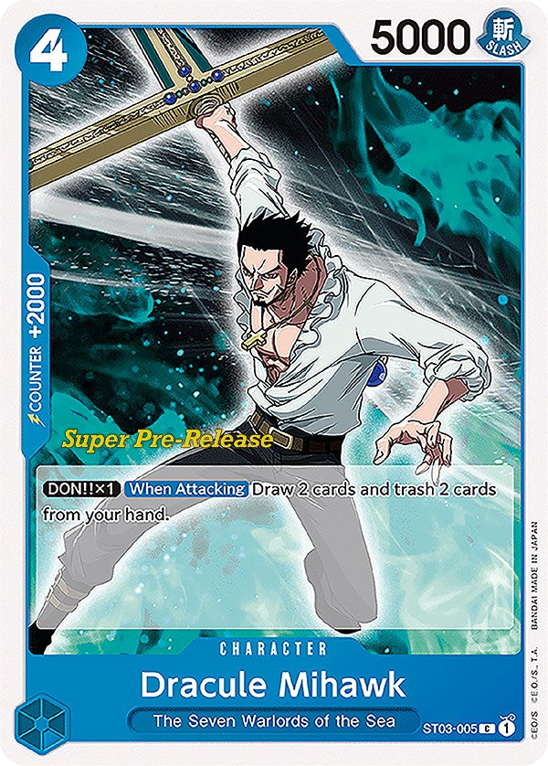 Dracule Mihawk [Super Pre-Release Starter Deck: The Seven Warlords of the Sea] | Deep Dive Games St. Marys