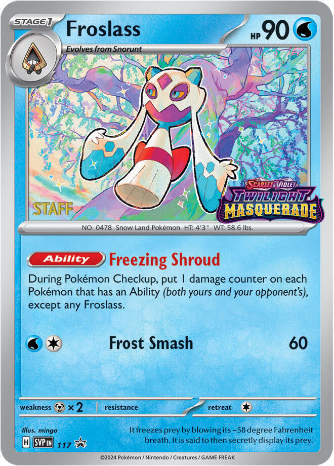 Froslass (117) (Staff) [Scarlet & Violet: Black Star Promos] | Deep Dive Games St. Marys