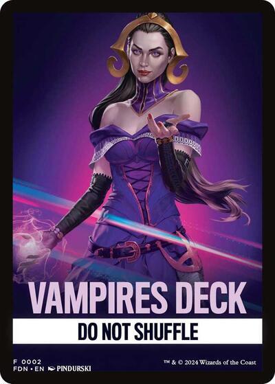 Vampires Deck Theme Card [Foundations Tokens] | Deep Dive Games St. Marys