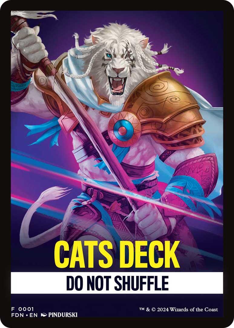 Cats Deck Theme Card [Foundations Tokens] | Deep Dive Games St. Marys