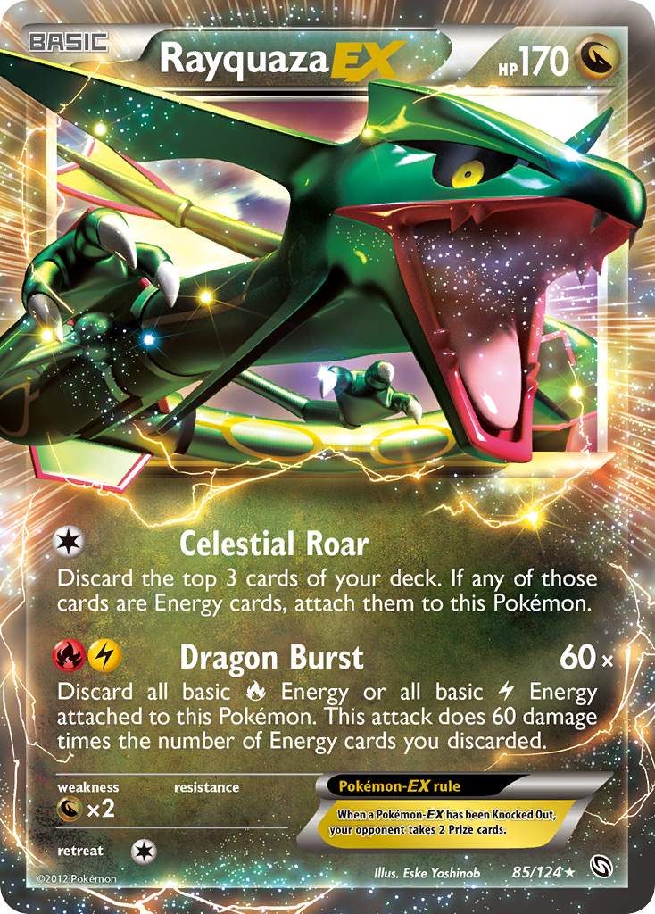 Rayquaza EX (85/124) [Black & White: Dragons Exalted] | Deep Dive Games St. Marys