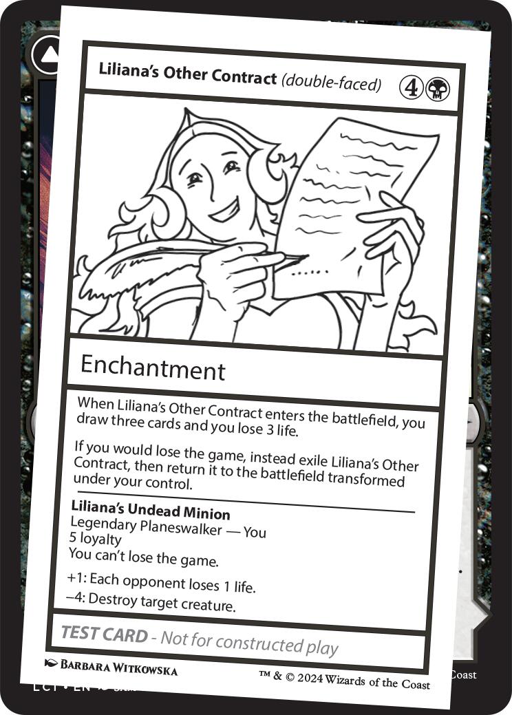 Liliana's Other Contract (double-faced) [Mystery Booster 2 Playtest Cards] | Deep Dive Games St. Marys