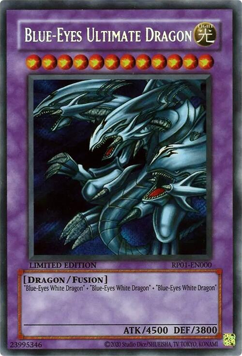 Blue-Eyes Ultimate Dragon [RP01-EN000] Secret Rare | Deep Dive Games St. Marys
