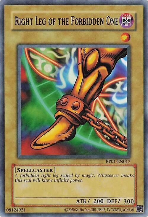Right Leg of the Forbidden One [RP01-EN017] Rare | Deep Dive Games St. Marys