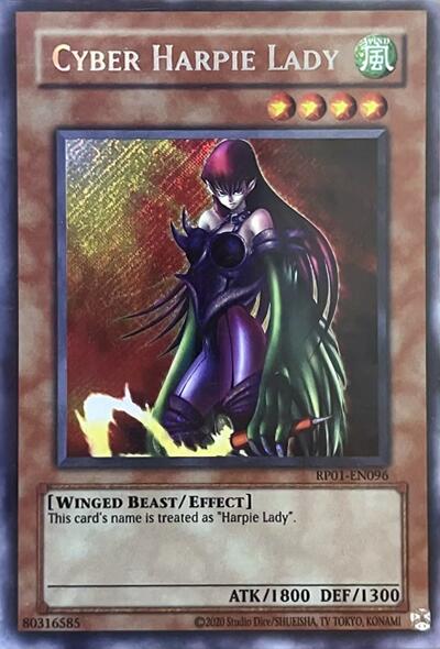 Cyber Harpie Lady [RP01-EN096] Secret Rare | Deep Dive Games St. Marys