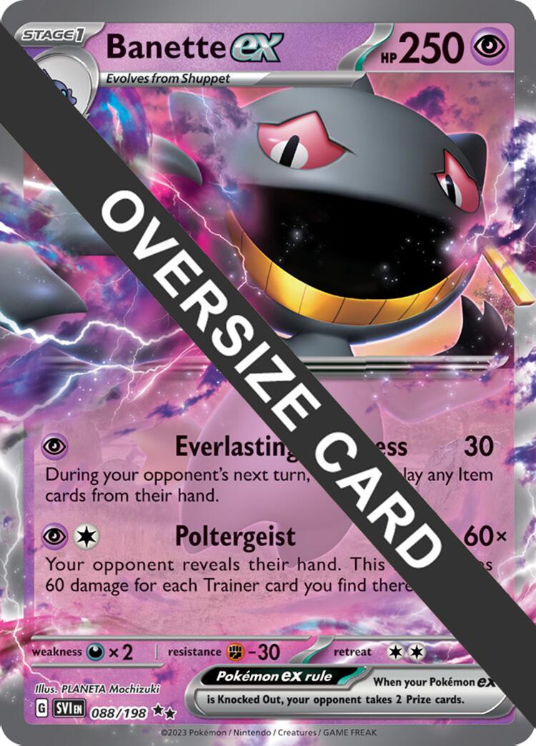 Banette ex (088) (Jumbo Card) [Scarlet & Violet: Black Star Promos] | Deep Dive Games St. Marys