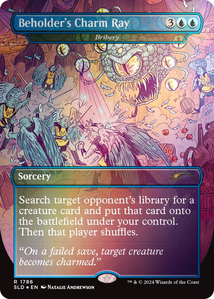 Beholder's Charm Ray - Bribery (Rainbow Foil) [Secret Lair Drop Series] | Deep Dive Games St. Marys