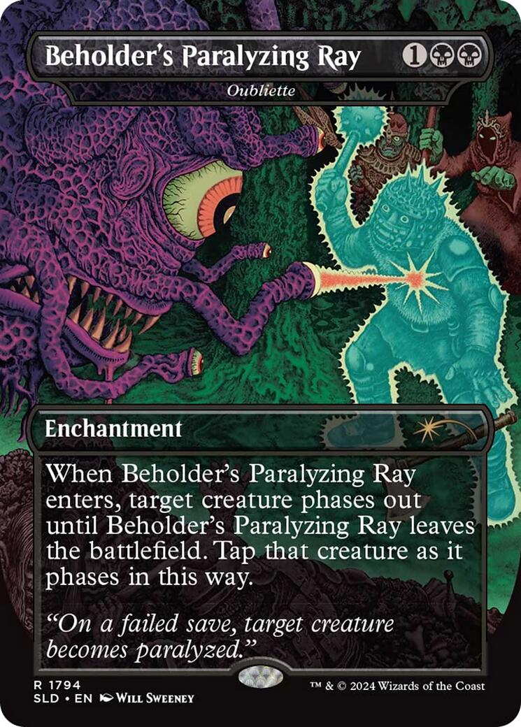 Beholder's Paralyzing Ray - Oubliette [Secret Lair Drop Series] | Deep Dive Games St. Marys