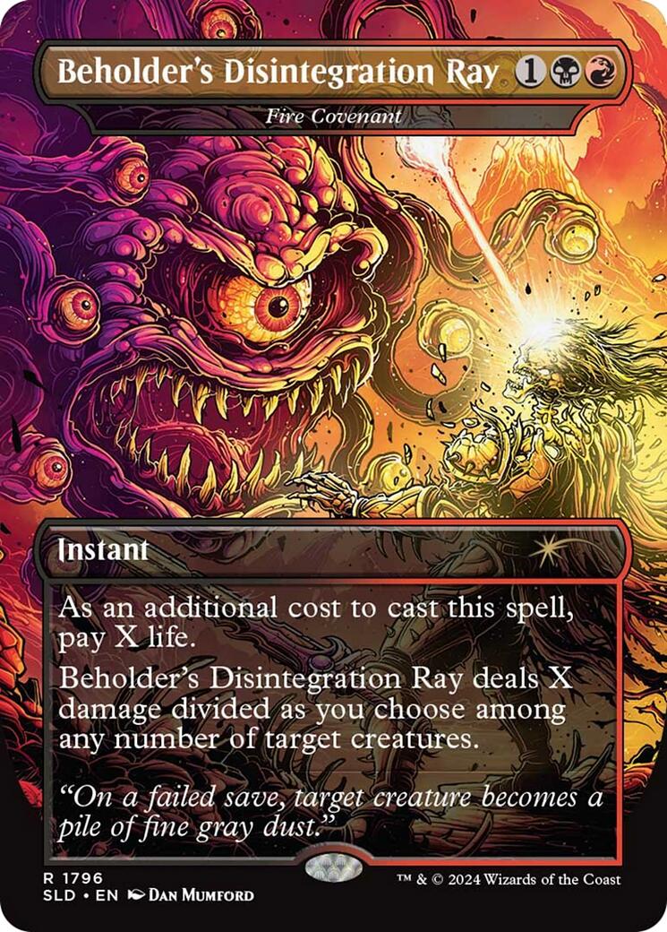 Beholder's Disintegration Ray - Fire Covenant [Secret Lair Drop Series] | Deep Dive Games St. Marys