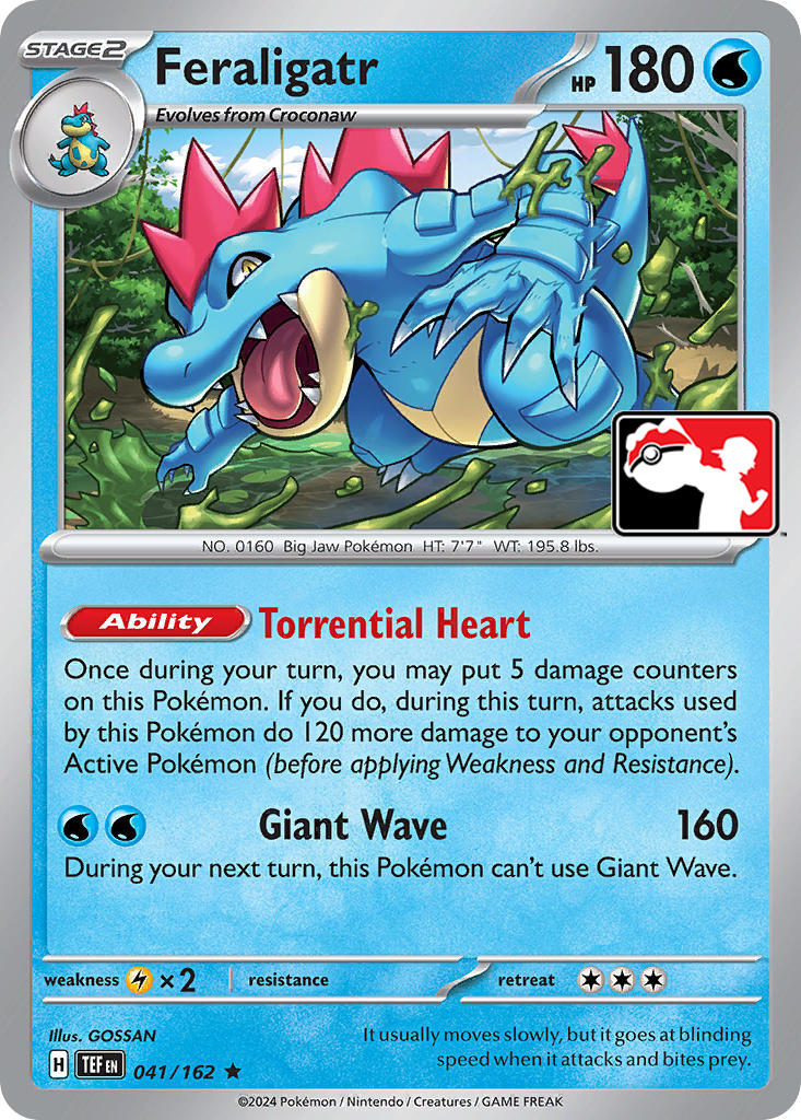 Feraligatr (041/162) [Prize Pack Series Five] | Deep Dive Games St. Marys