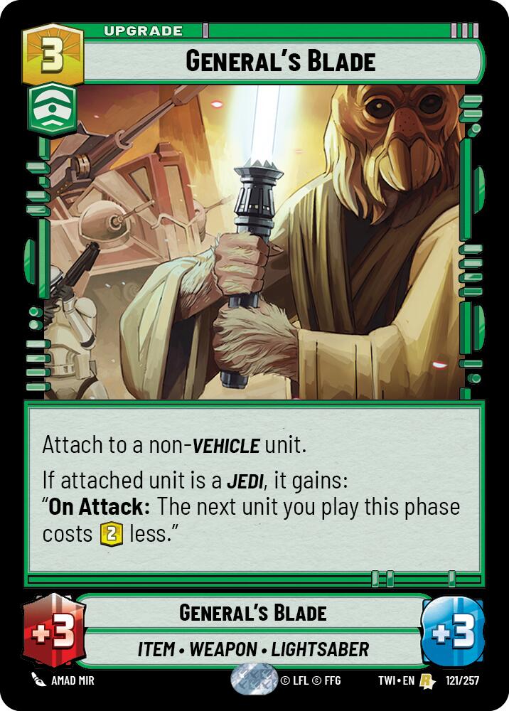 General's Blade (121/257) (121/257) [Twilight of the Republic] | Deep Dive Games St. Marys