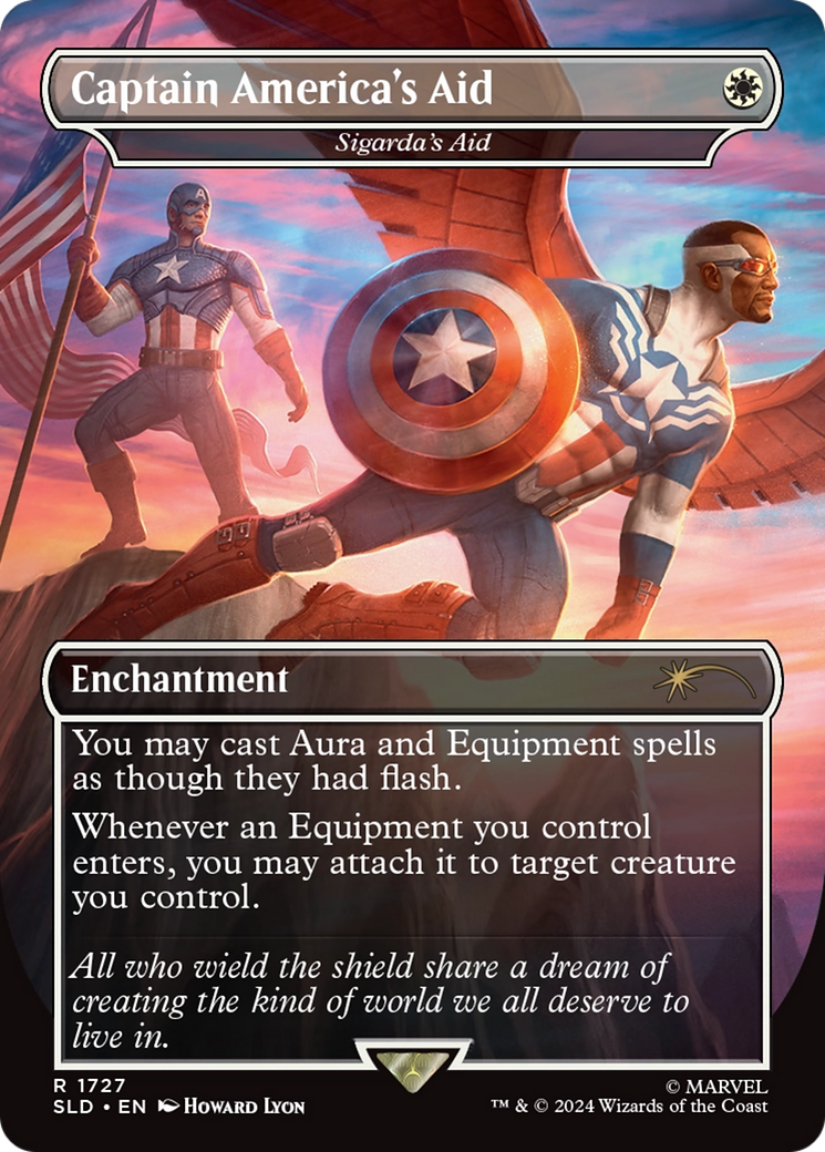 Captain America's Aid - Sigarda's Aid (Rainbow Foil) [Secret Lair Drop Series] | Deep Dive Games St. Marys