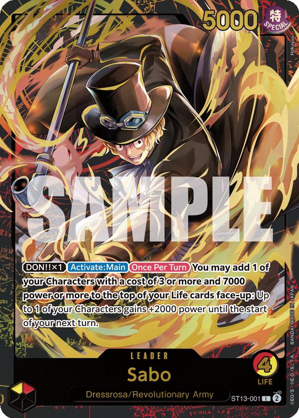 Sabo (Premium Card Collection -Leader Collection-) [One Piece Promotion Cards] | Deep Dive Games St. Marys