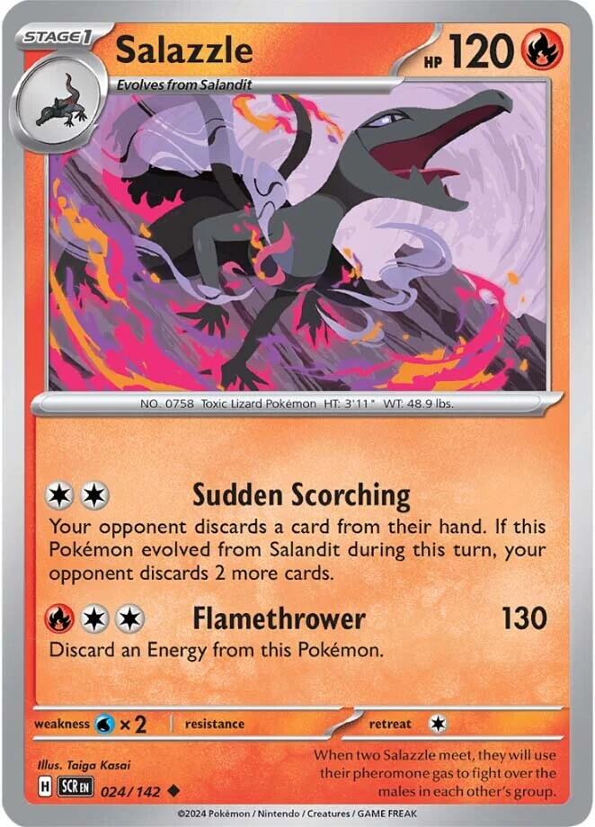 Salazzle (024/142) [Scarlet & Violet: Stellar Crown] | Deep Dive Games St. Marys