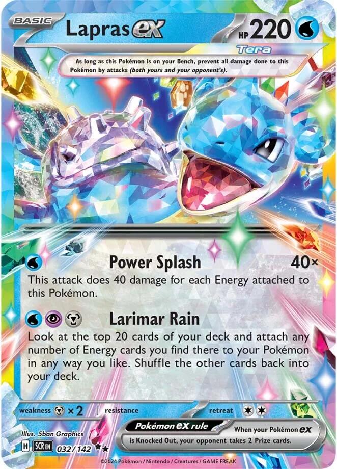 Lapras ex (032/142) [Scarlet & Violet: Stellar Crown] | Deep Dive Games St. Marys