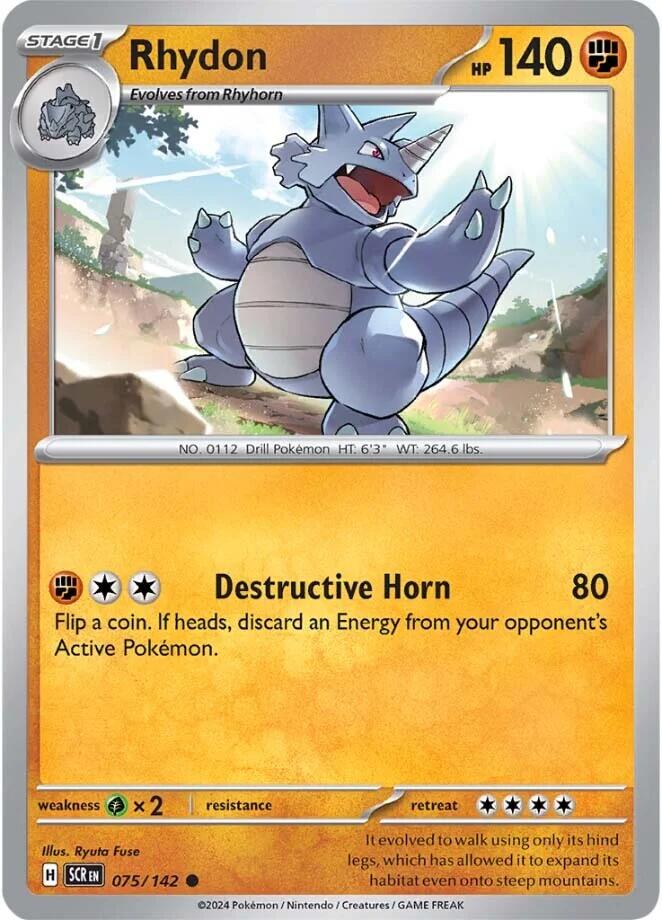 Rhydon (075/142) [Scarlet & Violet: Stellar Crown] | Deep Dive Games St. Marys