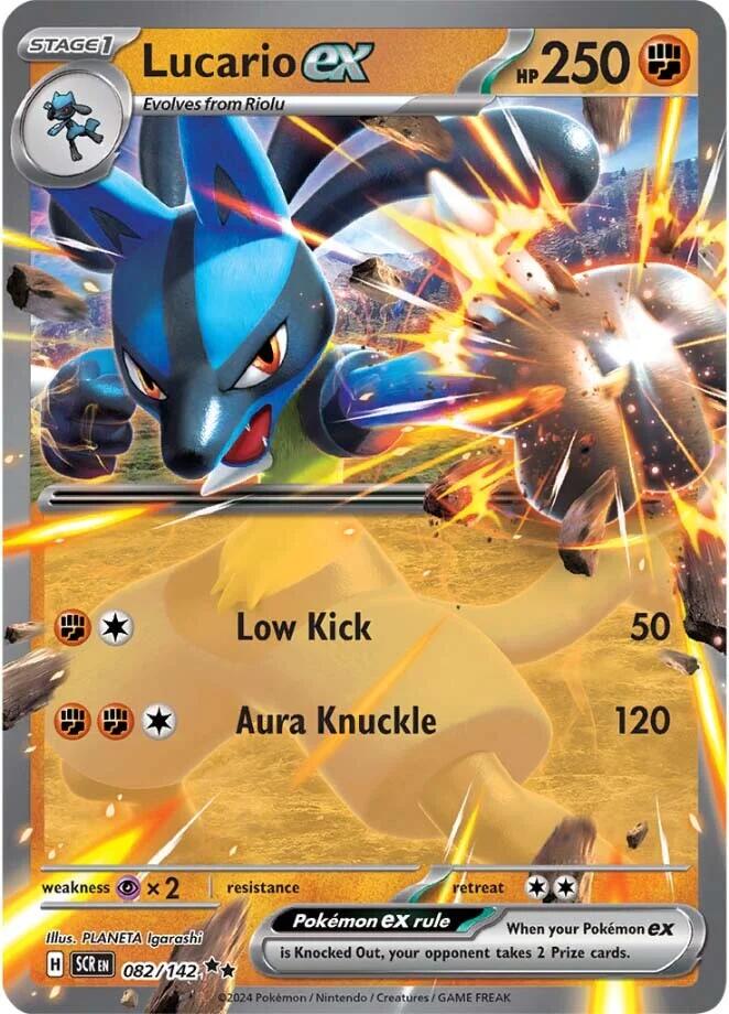 Lucario ex (082/142) [Scarlet & Violet: Stellar Crown] | Deep Dive Games St. Marys