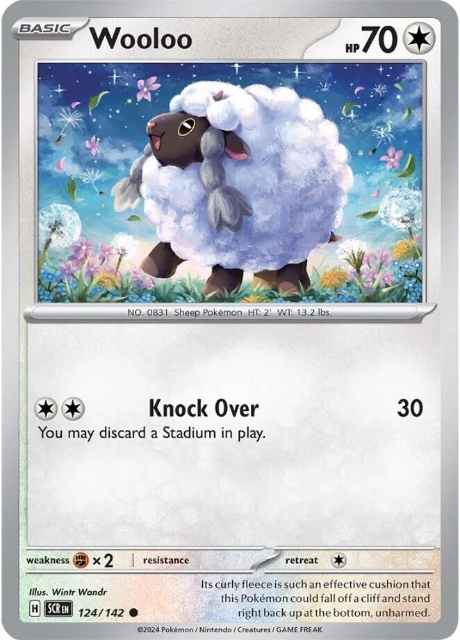 Wooloo (124/142) [Scarlet & Violet: Stellar Crown] | Deep Dive Games St. Marys