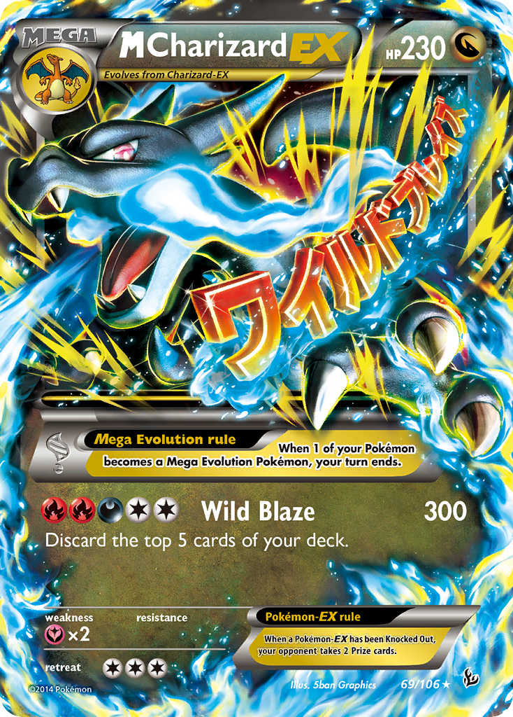 M Charizard EX (69/106) [XY: Flashfire] | Deep Dive Games St. Marys