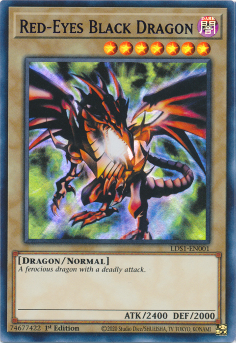 Red-Eyes Black Dragon (Purple) [LDS1-EN001] Ultra Rare | Deep Dive Games St. Marys