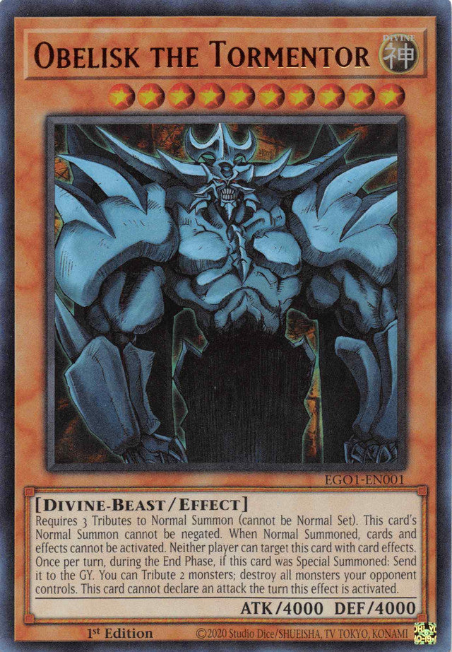 Obelisk the Tormentor [EGO1-EN001] Ultra Rare | Deep Dive Games St. Marys