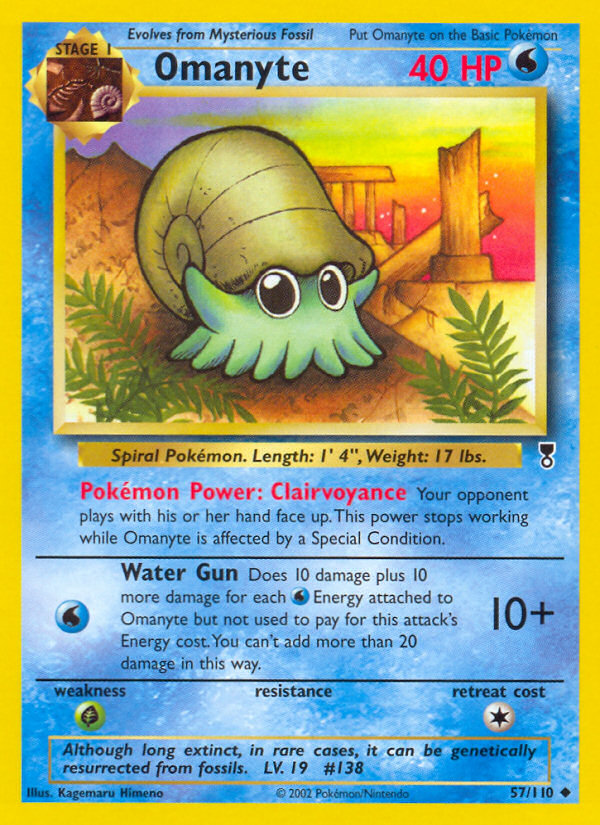 Omanyte (57/110) [Legendary Collection] | Deep Dive Games St. Marys