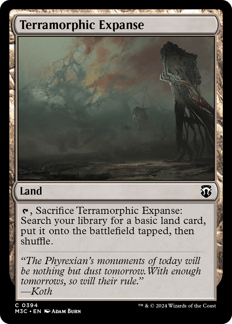 Terramorphic Expanse (Ripple Foil) [Modern Horizons 3 Commander] | Deep Dive Games St. Marys