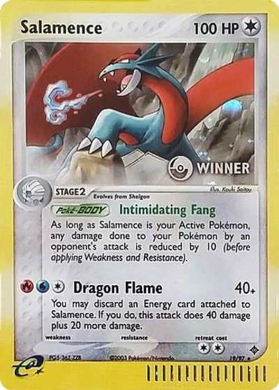 Salamence (19/97) (Winner) [League & Championship Cards] | Deep Dive Games St. Marys