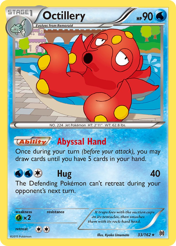 Octillery(33/162) (Theme Deck Exclusive) [XY: BREAKthrough] | Deep Dive Games St. Marys