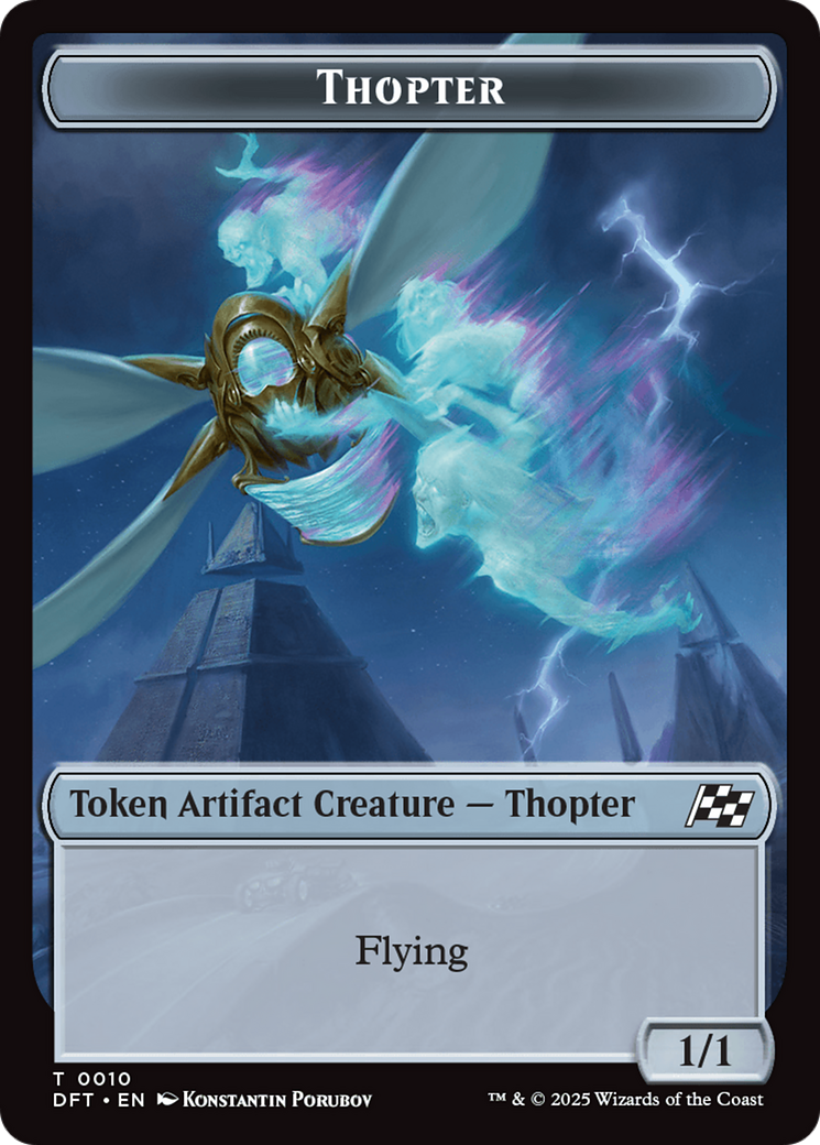 Golem (0014) // Thopter (0010) Double-Sided Token [Aetherdrift Tokens] | Deep Dive Games St. Marys