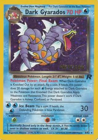 Dark Gyarados (8/82) (Prerelease Promo) [Team Rocket Unlimited] | Deep Dive Games St. Marys