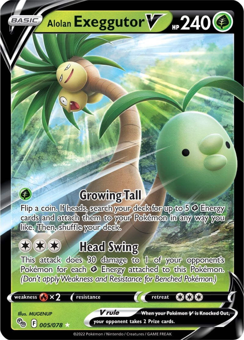 Alolan Exeggutor V (005/078) [Pokémon GO] | Deep Dive Games St. Marys