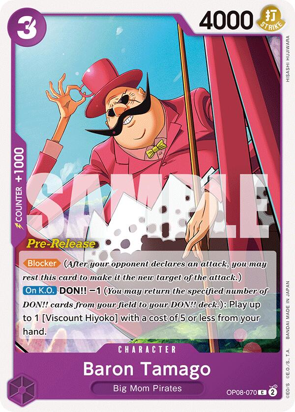 Baron Tamago [Two Legends Pre-Release Cards] | Deep Dive Games St. Marys