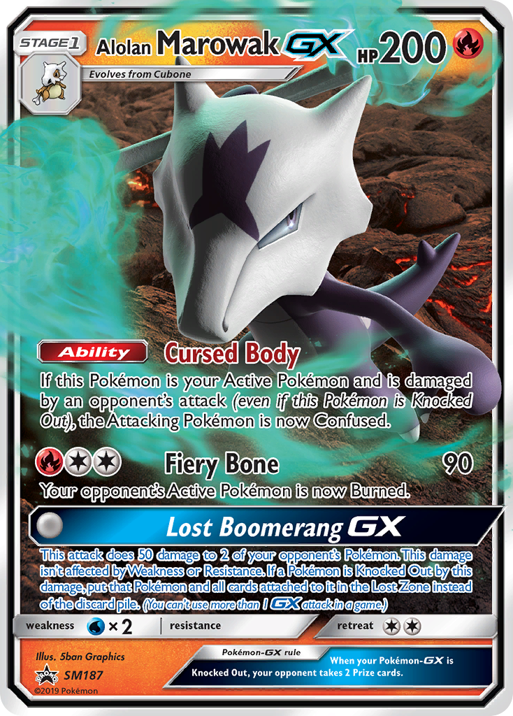 Alolan Marowak GX (SM187) [Sun & Moon: Black Star Promos] | Deep Dive Games St. Marys