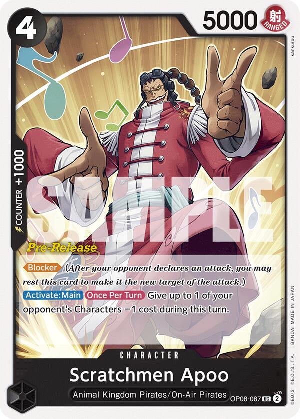 Scratchmen Apoo [Two Legends Pre-Release Cards] | Deep Dive Games St. Marys