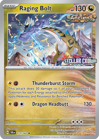 Raging Bolt (111/142) (Cosmo Holo - Best Buy Exclusive) [Miscellaneous Cards] | Deep Dive Games St. Marys