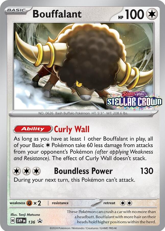 Bouffalant (SVP136) [Scarlet & Violet: Black Star Promos] | Deep Dive Games St. Marys