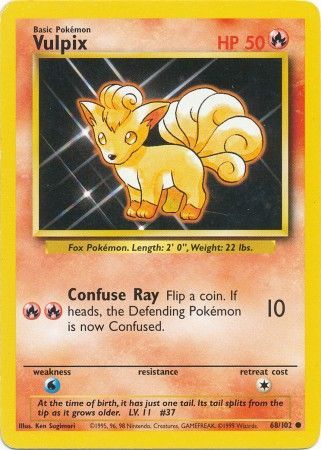 Vulpix (68/102) [Base Set Unlimited] | Deep Dive Games St. Marys