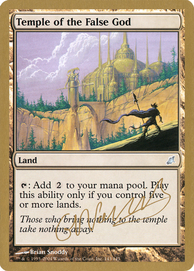 Temple of the False God (Gabriel Nassif) [World Championship Decks 2004] | Deep Dive Games St. Marys
