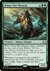 Temur War Shaman [Duskmourn: House of Horror Commander] | Deep Dive Games St. Marys