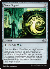 Simic Signet [Duskmourn: House of Horror Commander] | Deep Dive Games St. Marys