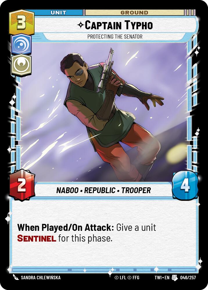 Captain Typho - Protecting the Senator (046/257) (046/257) [Twilight of the Republic] | Deep Dive Games St. Marys