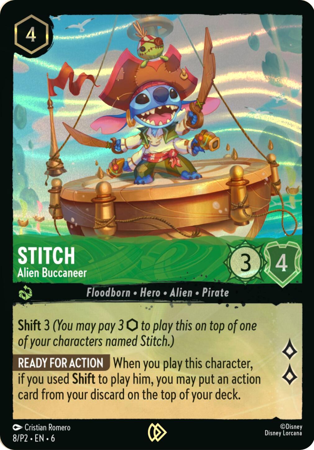 Stitch - Alien Buccaneer (Stitch Collector's Gift Set Promo) (8) [Promo Cards] | Deep Dive Games St. Marys