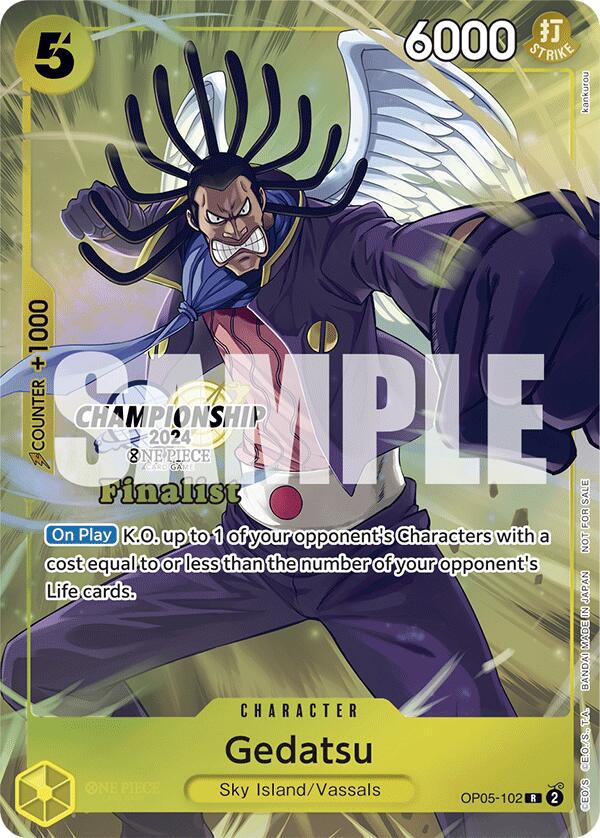 Gedatsu (Championship 2024 Finalist Card Set) [One Piece Promotion Cards] | Deep Dive Games St. Marys