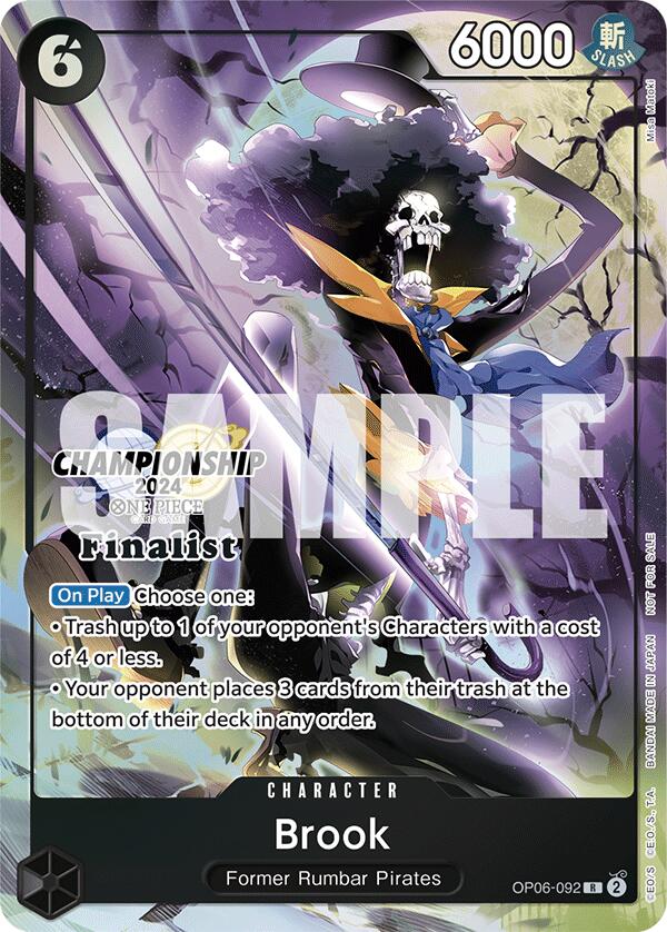 Brook (Championship 2024 Finalist Card Set) [One Piece Promotion Cards] | Deep Dive Games St. Marys