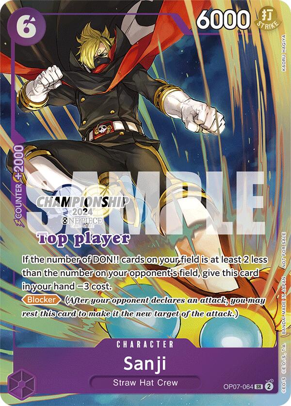 Sanji (Championship 2024 Top Player Pack) [One Piece Promotion Cards] | Deep Dive Games St. Marys